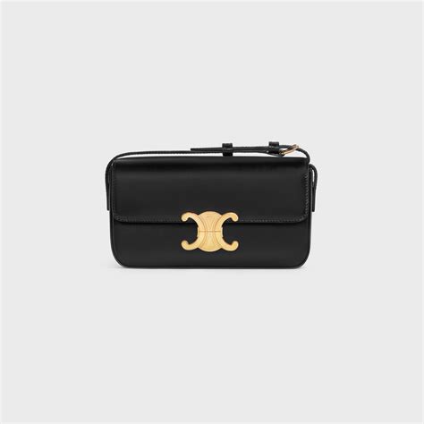 celine black cross bag|Celine shoulder bag black.